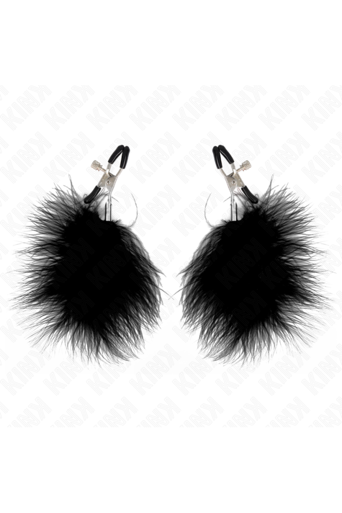 KINK - PINZA PER CAPEzzoli PIUMA NERA 7 CM