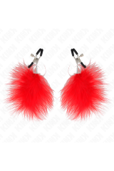 KINK - PINZA PER CAPEzzoli PIUMA ROSSO 7 CM