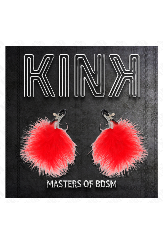 KINK - PINZA PER CAPEzzoli PIUMA ROSSO 7 CM