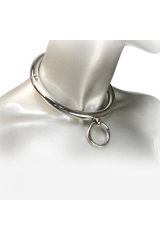 METAL HARD - COLLANA BDSM CON ANELLO 18CM