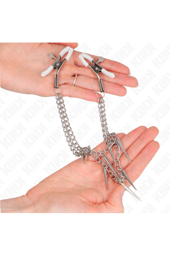 KINK - PINZE PER CAPEzzoli CON CATENE A SPUNTE 30 CM
