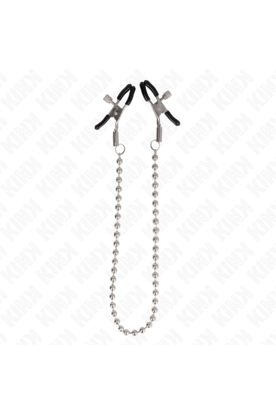 KINK - MORSETTI PER CAPEZZOLI A CATENA DI PERLINE 30 CM