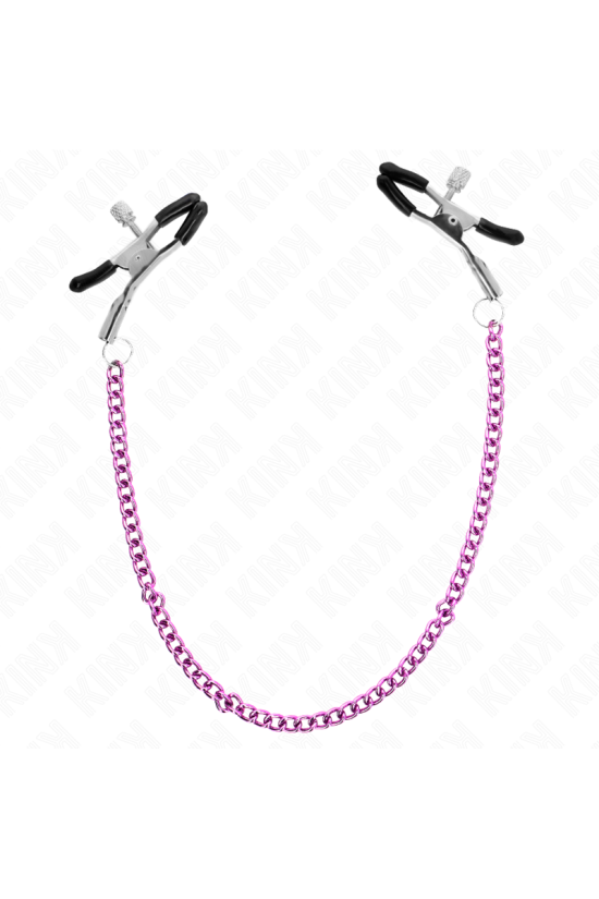 KINK - MORSETTI PER CAPEZZOLI A CATENA VIOLA 30 CM