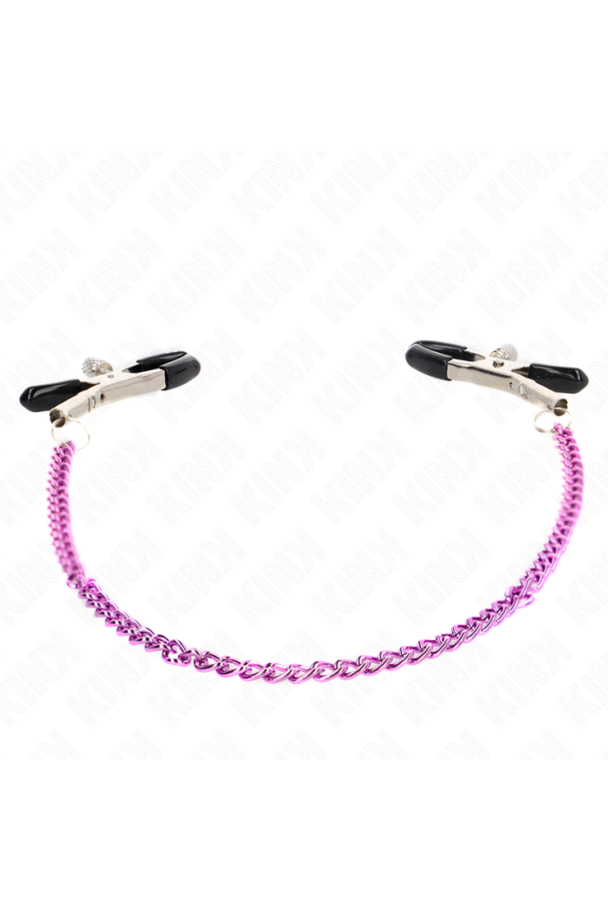 KINK - MORSETTI PER CAPEZZOLI A CATENA VIOLA 30 CM