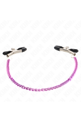 KINK - MORSETTI PER CAPEZZOLI A CATENA VIOLA 30 CM