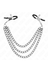 KINK - PINZE PER CAPEzzoli CON 3 CATENE NERE 20/23/28 CM