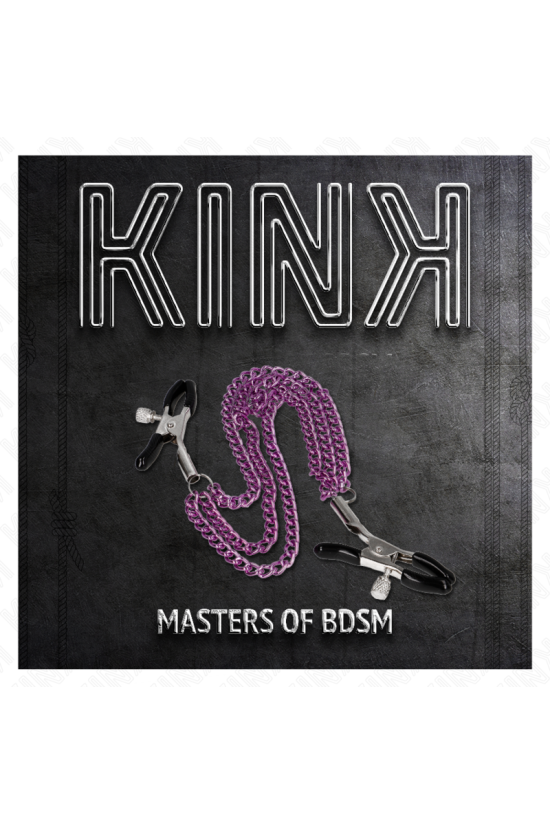 KINK - PINZE PER CAPEzzoli CON 3 CATENE VIOLA 20/23/28 CM