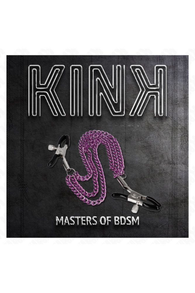 KINK - PINZE PER CAPEzzoli CON 3 CATENE VIOLA 20/23/28 CM