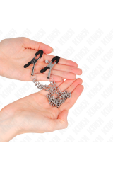 KINK - PINZE PER CAPEzzoli CON 2 CATENE SPESSE ARGENTO 20/23 CM