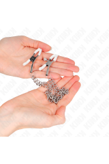 KINK - PINZE PER CAPEzzoli CON 2 CATENE SOTTILI ARGENTO 20/23 CM