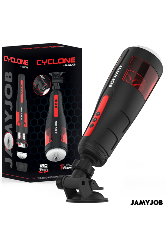JAMYJOB - MASTURBATORE VAGINA AUTOMATICO CYCLONE 10 MODALITÀ DI ROTAZIONE E SPINTA