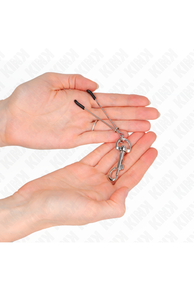 KINK - PINZA PER CAPEzzoli A GANCIO SOTTILE ARGENTO 7 CM