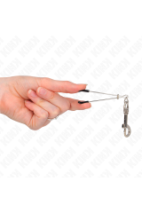 KINK - PINZA PER CAPEzzoli A GANCIO SOTTILE ARGENTO 7 CM