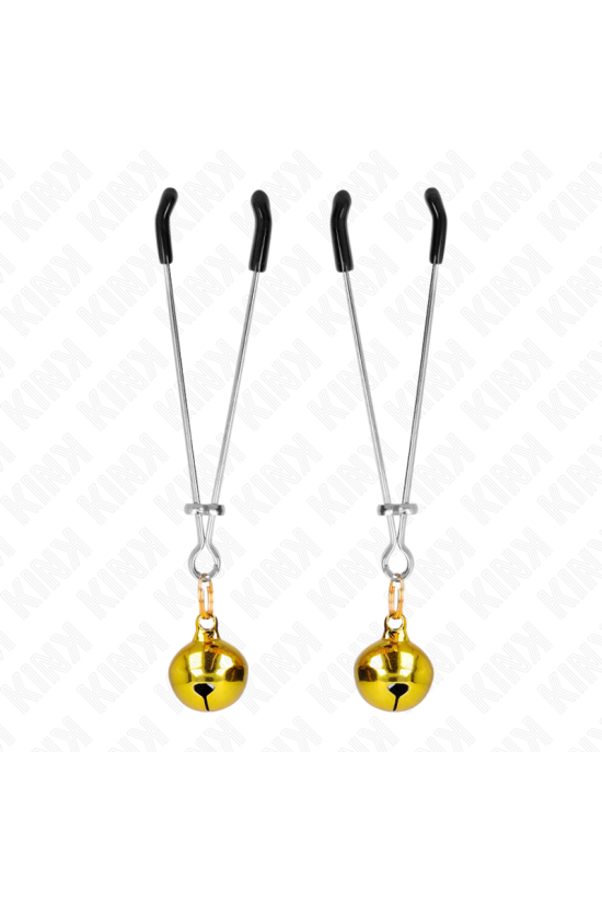 KINK - PINZE PER CAPEZZOLI A CAMPANA SOTTILE ORO 7 CM