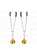 KINK - PINZE PER CAPEZZOLI A CAMPANA SOTTILE ORO 7 CM