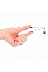 KINK - PINZE PER CAPEZZOLI A CAMPANA SOTTILE ARGENTO 7 CM