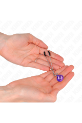 KINK - PINZE PER CAPEZZOLI A CAMPANA SOTTILE VIOLA 7 CM