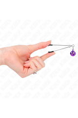 KINK - PINZE PER CAPEZZOLI A CAMPANA SOTTILE VIOLA 7 CM