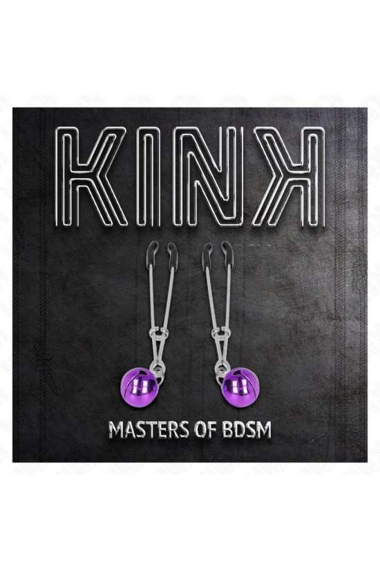 KINK - PINZE PER CAPEZZOLI A CAMPANA SOTTILE VIOLA 7 CM