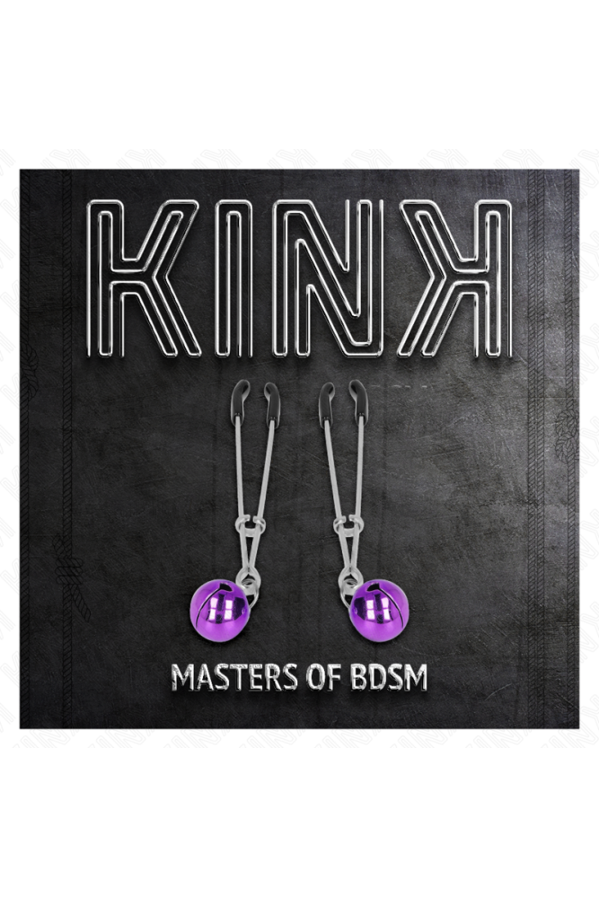 KINK - PINZE PER CAPEZZOLI A CAMPANA SOTTILE VIOLA 7 CM