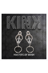 KINK - MORSETTI PER CAPEZZOLI CON O-RING TRIFOGLIO GIAPPONESE ARGENTO