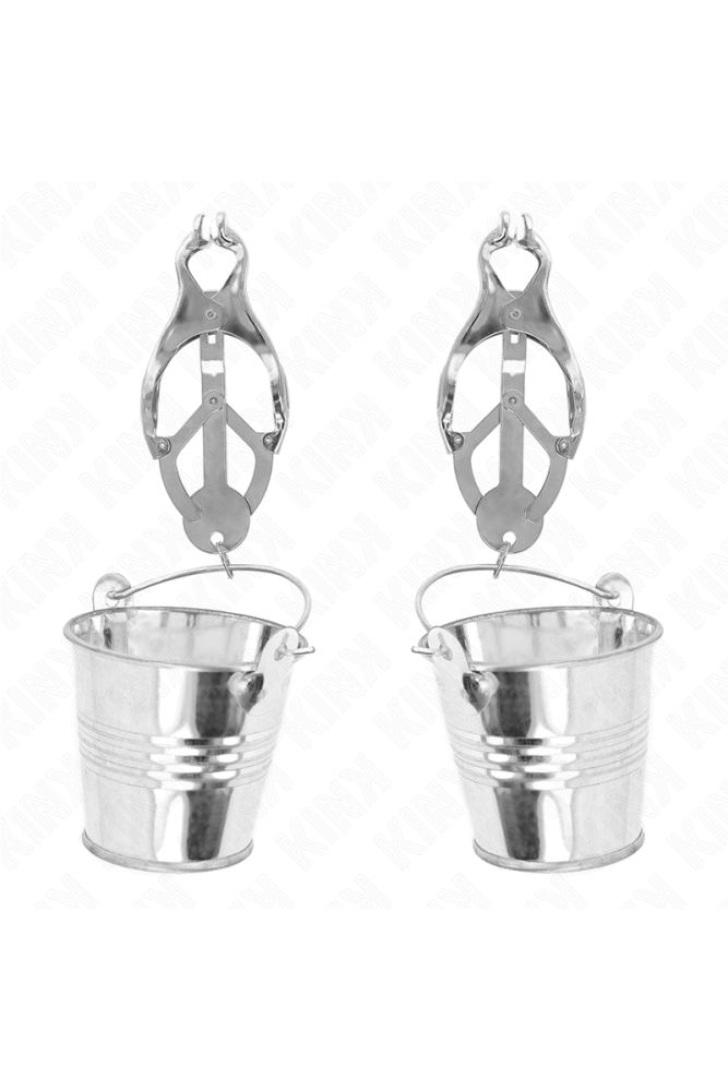 KINK - PINZE PER CAPEZZOLI TRIFOGLIO GIAPPONESE CON SECCHIELLI ARGENTO