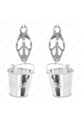 KINK - PINZE PER CAPEZZOLI TRIFOGLIO GIAPPONESE CON SECCHIELLI ARGENTO