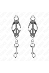 KINK - PINZE PER CAPEZZOLI TRIFOGLIO GIAPPONESE CON GANCI ARGENTO