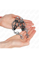 KINK - PINZE PER CAPEZZOLI TRIFOGLIO GIAPPONESE CON GANCI ARGENTO