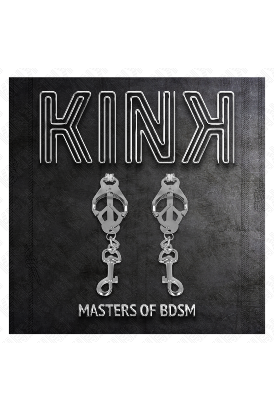 KINK - PINZE PER CAPEZZOLI TRIFOGLIO GIAPPONESE CON GANCI ARGENTO