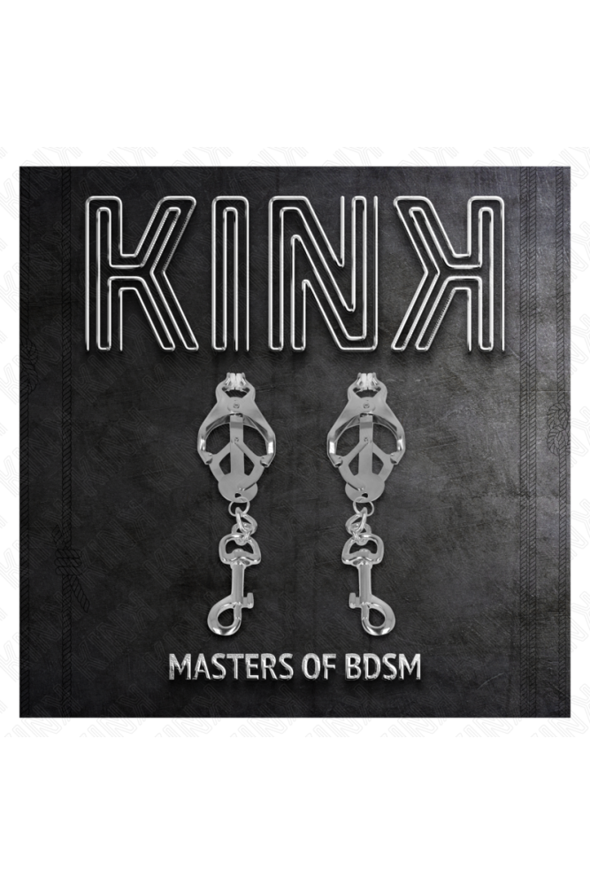 KINK - PINZE PER CAPEZZOLI TRIFOGLIO GIAPPONESE CON GANCI ARGENTO