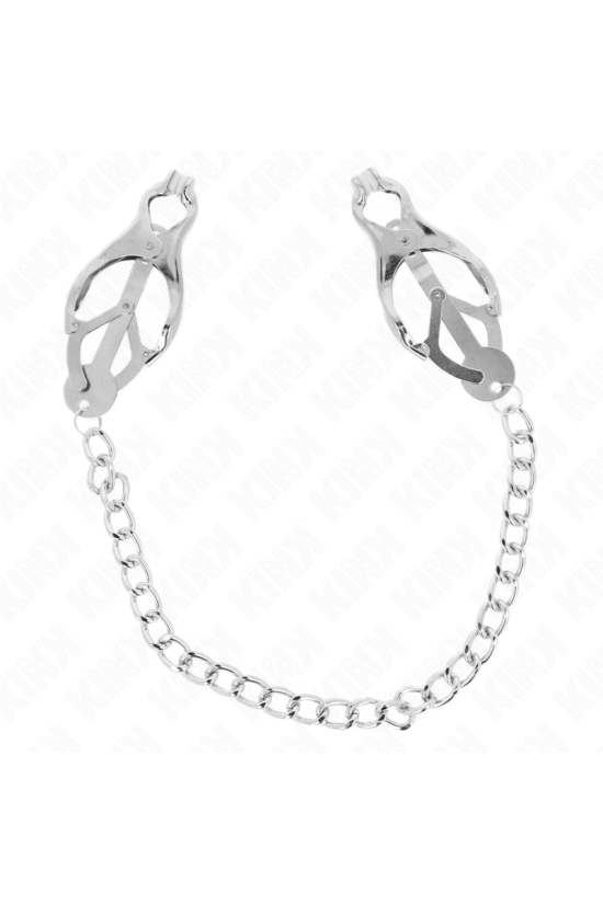KINK - PINZE PER CAPEZZOLI TRIFOGLIO GIAPPONESE CON CATENA ARGENTO 30 CM