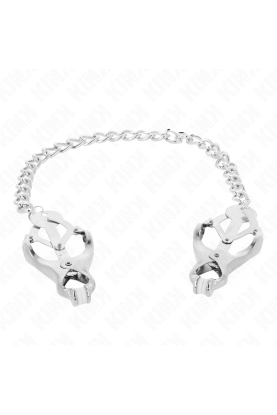 KINK - PINZE PER CAPEZZOLI TRIFOGLIO GIAPPONESE CON CATENA ARGENTO 30 CM