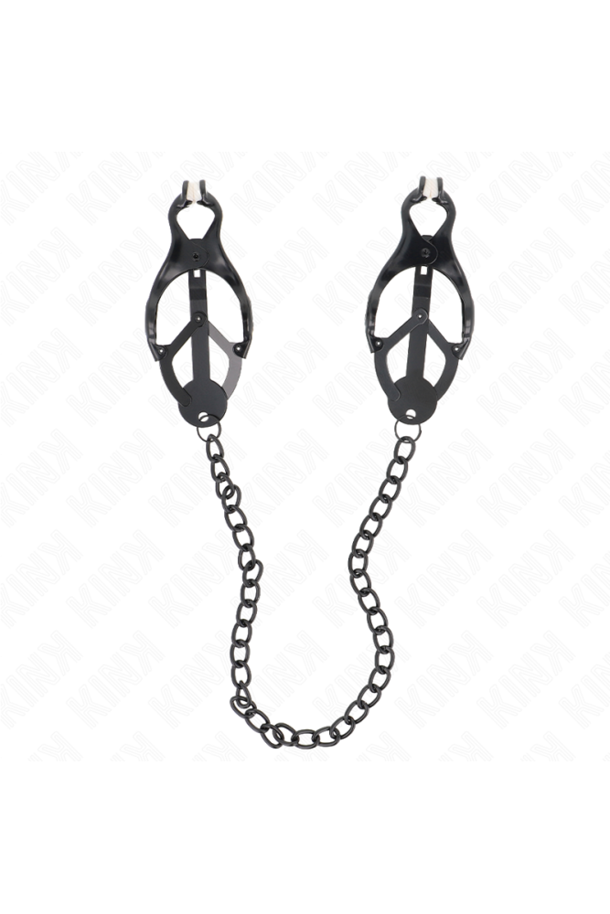 KINK - PINZE PER CAPEZZOLI TRIFOGLIO GIAPPONESE CON CATENA NERA 30 CM