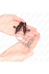 KINK - MORSETTI PER CAPEZZOLI A CATENA PIATTA ARGENTO 30 CM