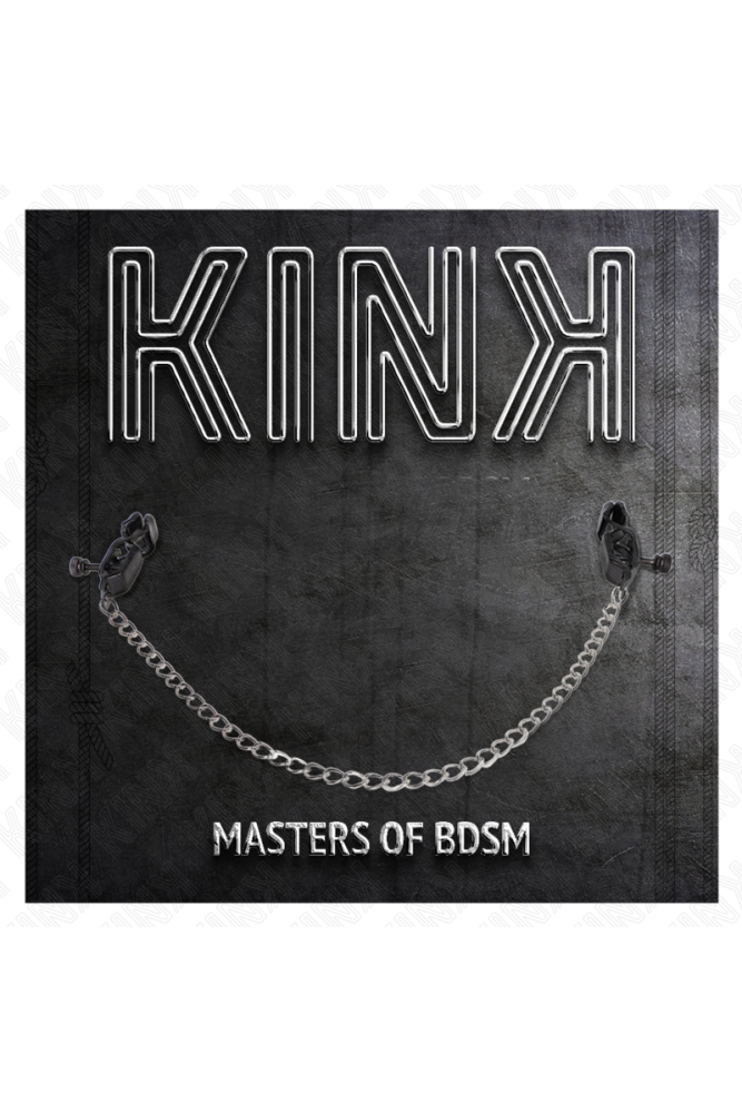 KINK - MORSETTI PER CAPEZZOLI A CATENA PIATTA ARGENTO 30 CM