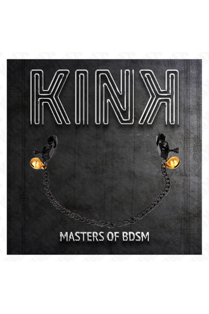 KINK - PINZE PER CAPEZZOLI A CATENA PIATTA E CAMPANA ARGENTO 30 CM