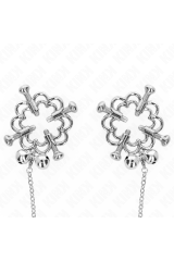 KINK - PINZE PER CAPEZZOLI A FIORE IN METALLO CON CATENA