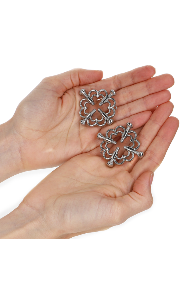 KINK - MORSETTI PER CAPEZZOLI A FIORE IN METALLO