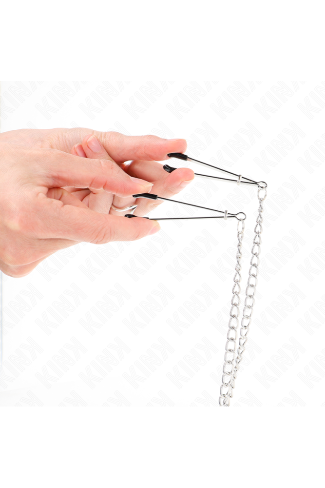 KINK - PINZE PER CAPEZZOLI TRIPLI E CLIT CON CATENA MODELLO 1