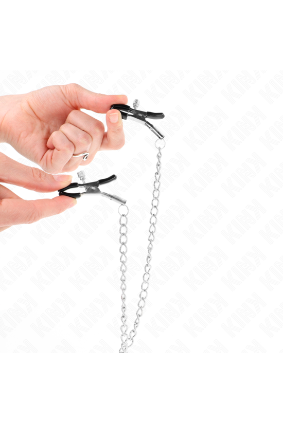 KINK - PINZE PER CAPEZZOLI TRIPLI E CLIT CON CATENA MODELLO 0