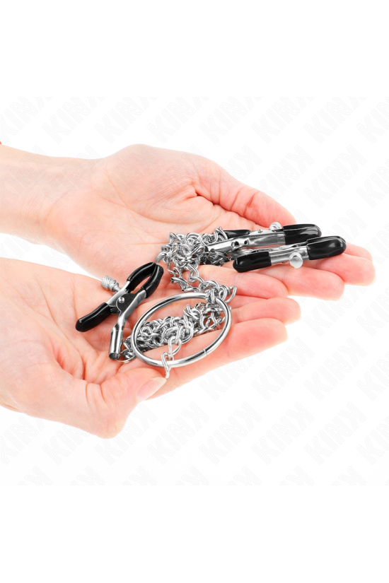 KINK - PINZE PER CAPEZZOLI TRIPLI E CLIT CON CATENA MODELLO 0