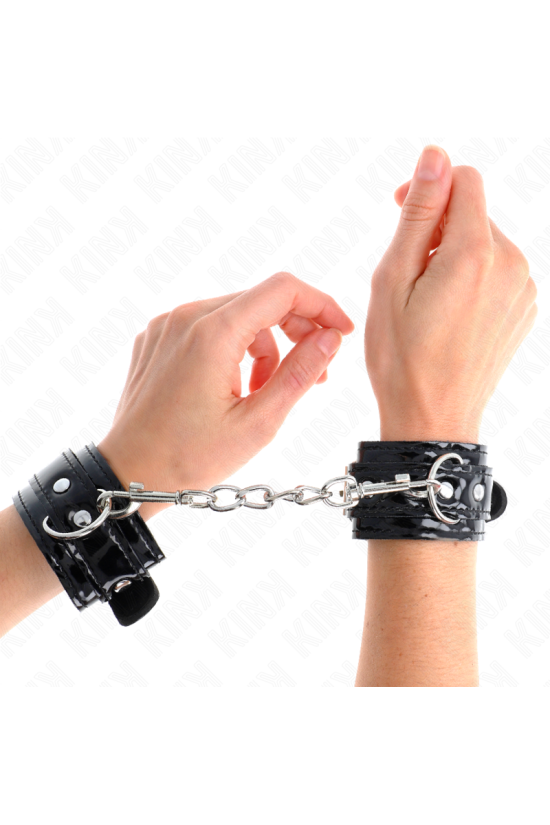 KINK - POLSI IN NEOPRENE LUCIDO REGOLABILI 17-24 CM X 4