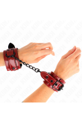 KINK - POLSINI DA POLSO ROSSO SCURO 23 X 5 CM