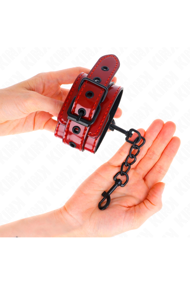 KINK - POLSINI DA POLSO ROSSO SCURO 23 X 5 CM