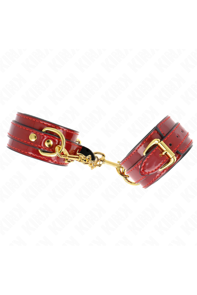 KINK - POLSINI JOANNA ANGEL ROSSO REGOLABILE CON CATENA ORO 16.5-26 CM X 4 CM