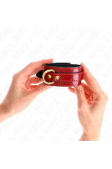 KINK - POLSINI JOANNA ANGEL ROSSO REGOLABILE CON CATENA ORO 16.5-26 CM X 4 CM