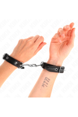 KINK - MINI BRACCIALETTI NERI CON BORCHIE REGOLABILI 16-22 CM X 2 CM