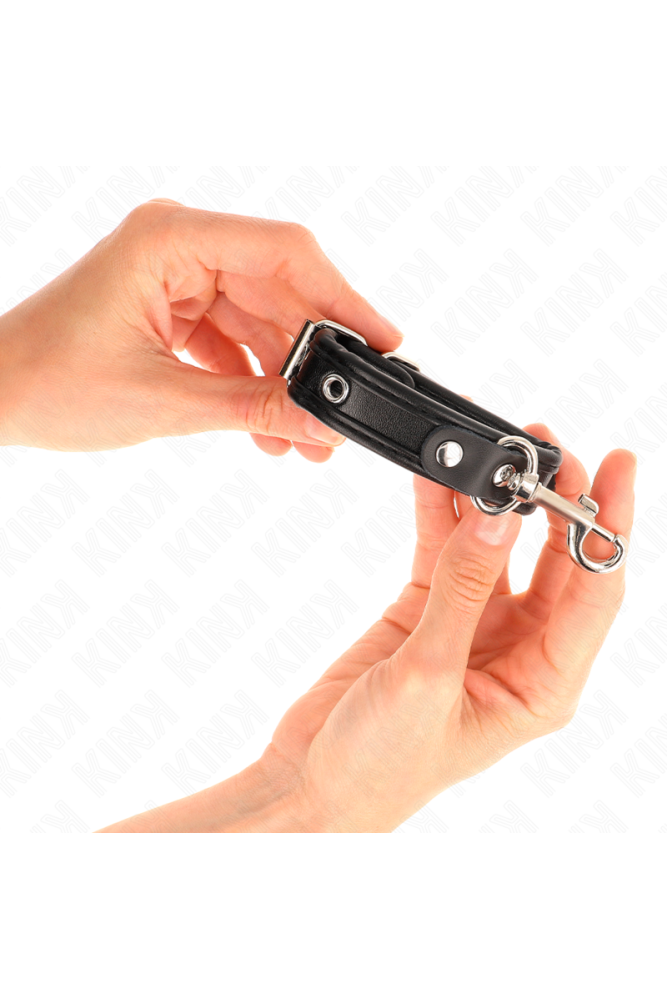 KINK - MINI BRACCIALETTI NERI CON BORCHIE REGOLABILI 16-22 CM X 2 CM