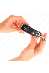 KINK - MINI BRACCIALETTI NERI CON BORCHIE REGOLABILI 16-22 CM X 2 CM